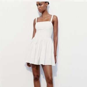ZARA mini dress white